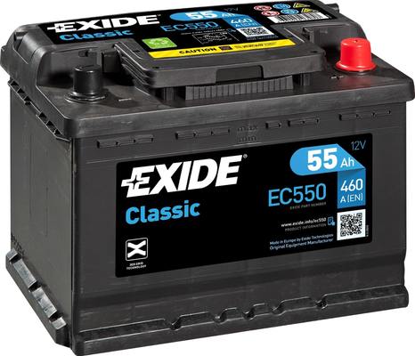EC550 EXIDE Стартерная аккумуляторная батарея (фото 6)
