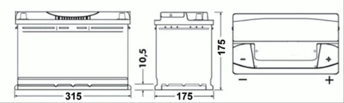 EB802 EXIDE Стартерная аккумуляторная батарея (фото 4)