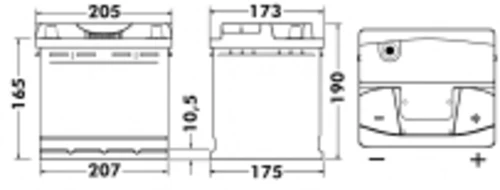 EX03 EXIDE Аккумулятор (фото 2)