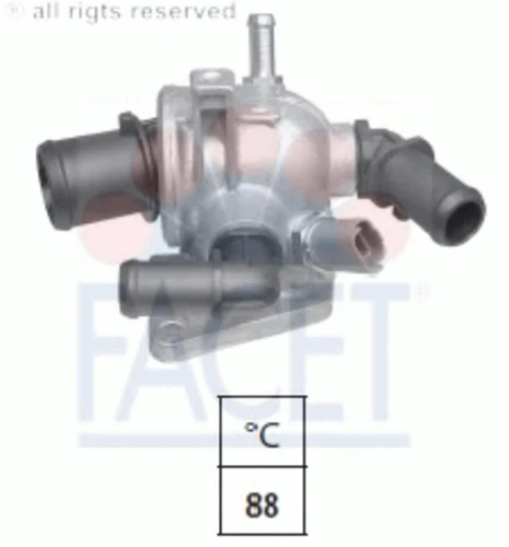 7.8673 FACET Термостат, охлаждающая жидкость (фото 2)