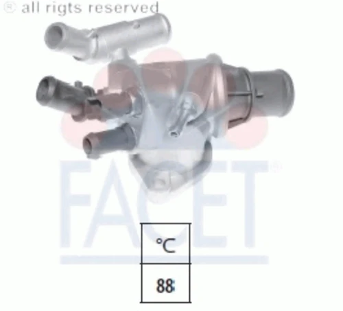 7.8572 FACET Термостат, охлаждающая жидкость (фото 2)
