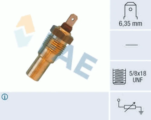 31690 FAE Датчик, температура охлаждающей жидкости (фото 2)