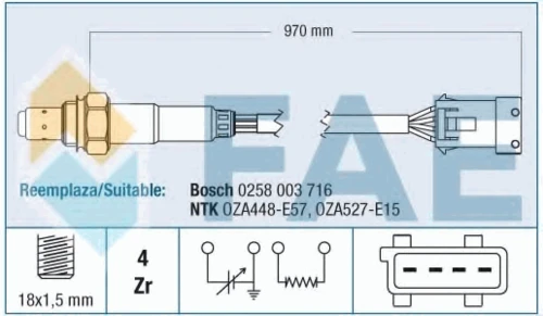 77211 FAE Лямбда-зонд (фото 2)