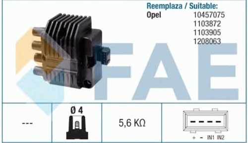 80210 FAE Катушка зажигания (фото 2)
