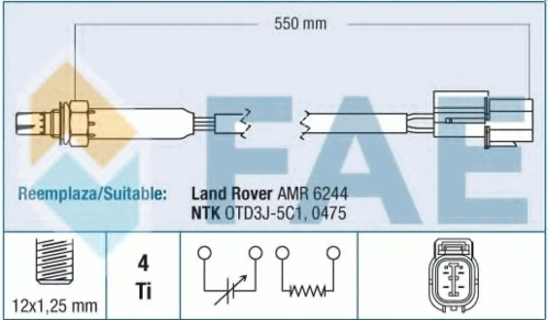 77350 FAE Лямбда-зонд (фото 2)