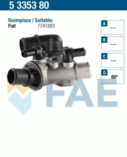 5335380 FAE Термостат, охлаждающая жидкость (фото 2)