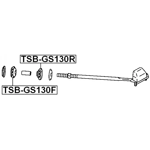 TSB-GS130R FEBEST Подвеска, рычаг независимой подвески колеса (фото 4)