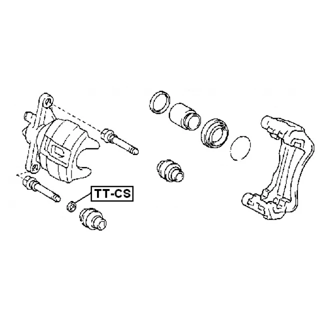 TT-CS FEBEST Комплект принадлежностей, тормо (фото 4)