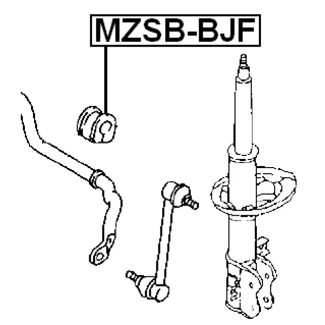 MZSB-BJF FEBEST Втулка, стабилизатор (фото 4)