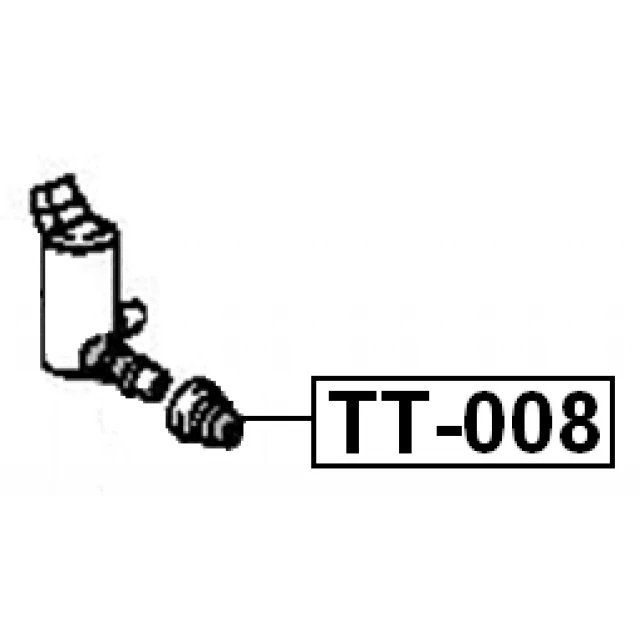 TT-008 FEBEST Прокладка, насос омытеля / бачок омывателя (фото 4)
