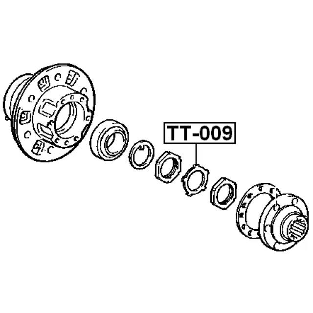 TT-009 FEBEST Стопорная пластина, несущие / нап (фото 4)