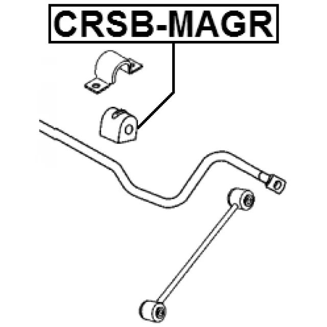 CRSB-MAGR FEBEST Втулка, стабилизатор (фото 4)