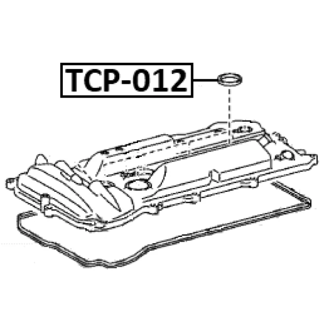 TCP-012 FEBEST Уплотнительное кольцо, шахта свечи (фото 4)