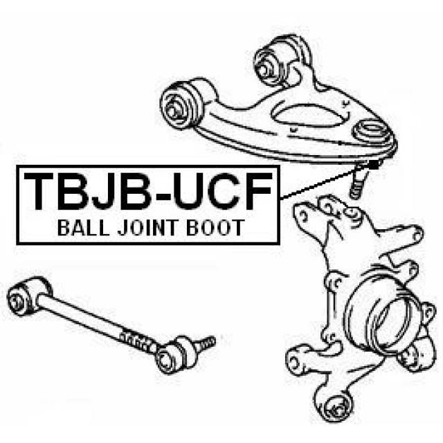 TBJB-UCF FEBEST ремонтный комплект, несущие / направляющие шарниры (фото 4)