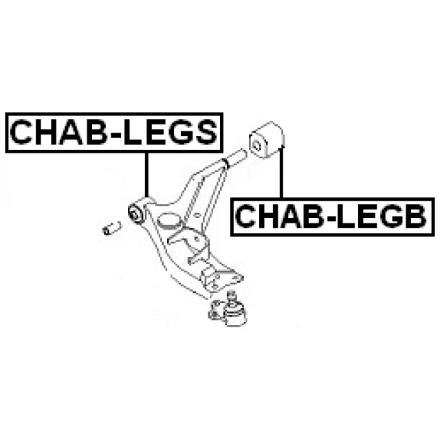 CHAB-LEGS FEBEST Подвеска, рычаг независимой подвески колеса (фото 4)