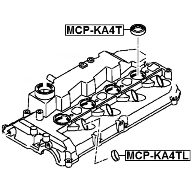 MCP-KA4T FEBEST Уплотнительное кольцо, клапанная форсунка (фото 4)