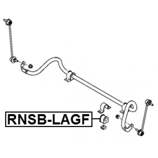 RNSB-LAGF FEBEST Втулка, стабилизатор (фото 4)