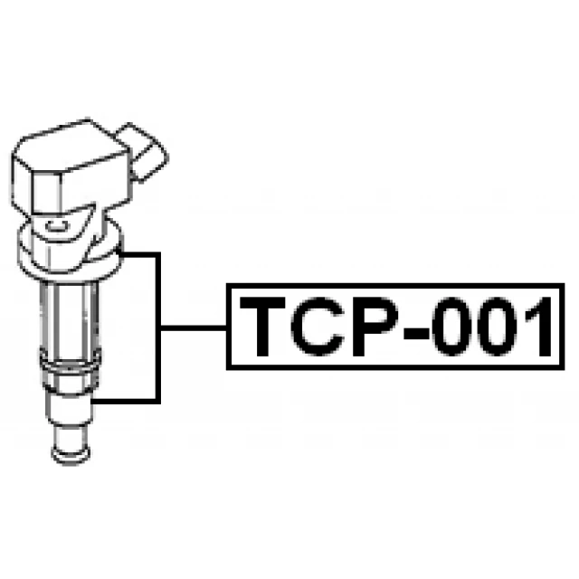 TCP-001 FEBEST Вилка, катушка зажигания (фото 4)