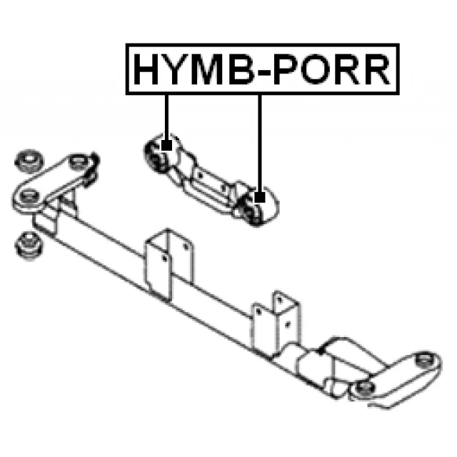 HYMB-PORR FEBEST Подвеска, двигатель (фото 4)