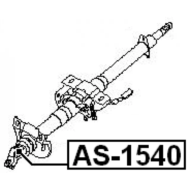 AS-1540 FEBEST Шарнир, вал сошки рулевого управления (фото 3)