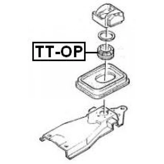 TT-OP FEBEST Подшипник, шток вилки переключения передач (фото 4)