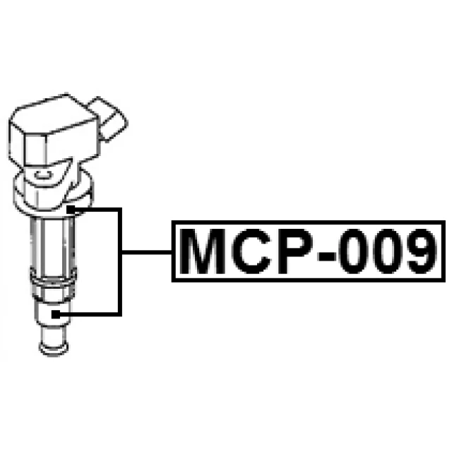 MCP-009 FEBEST Вилка, катушка зажигания (фото 4)
