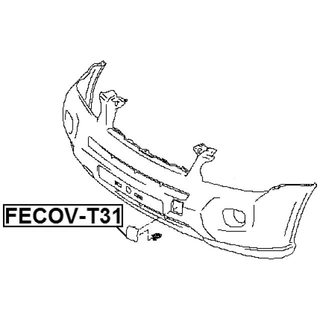 FECOV-T31 FEBEST Облицовка, бампер (фото 4)