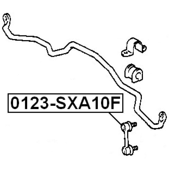 0123-SXA10F FEBEST Тяга / стойка, стабилизатор (фото 4)