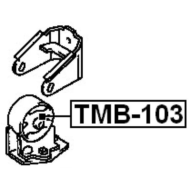 TMB-103 FEBEST Подвеска, двигатель (фото 4)
