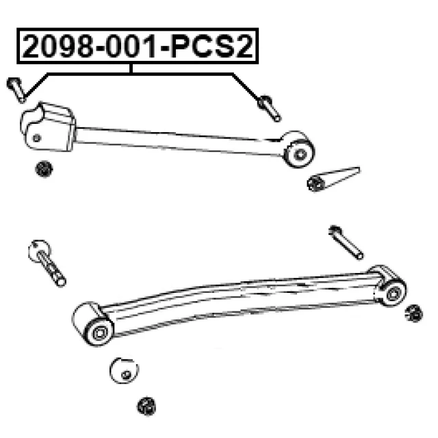 2098-001-PCS2 FEBEST Болт крепления, рычаг (фото 4)