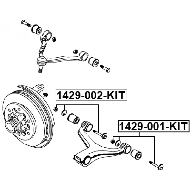 1429-001-KIT FEBEST Болт регулировки развала колёс (фото 4)