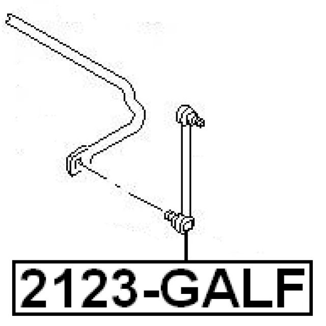 2123-GALF FEBEST Тяга / стойка, стабилизатор (фото 3)