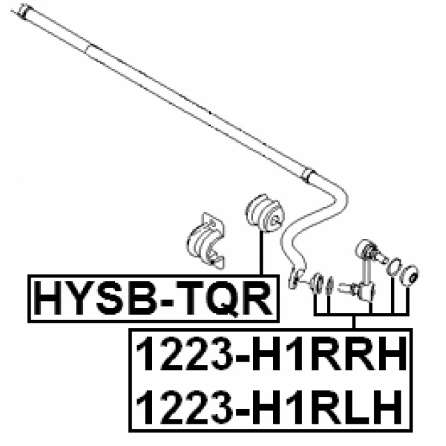 1223-H1RLH FEBEST Тяга / стойка, стабилизатор (фото 4)