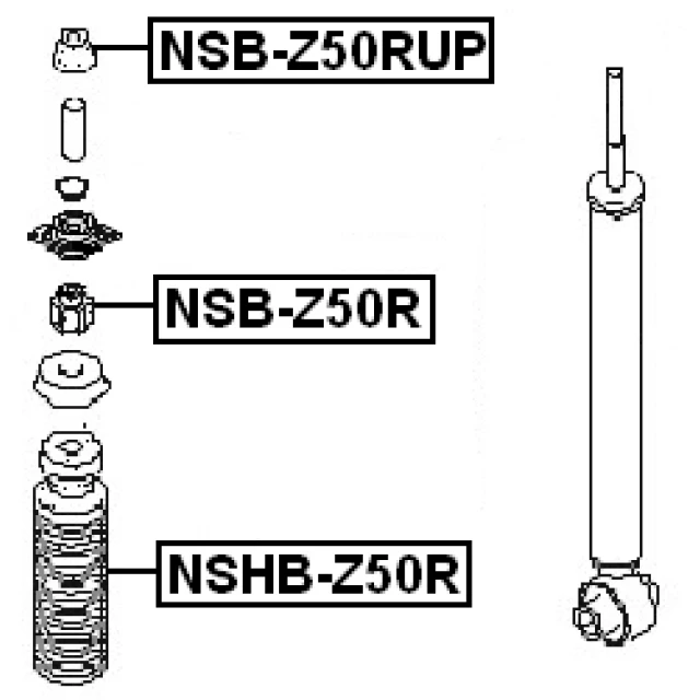 NSHB-Z50R FEBEST Защитный колпак / пыльник, амортизатор (фото 4)