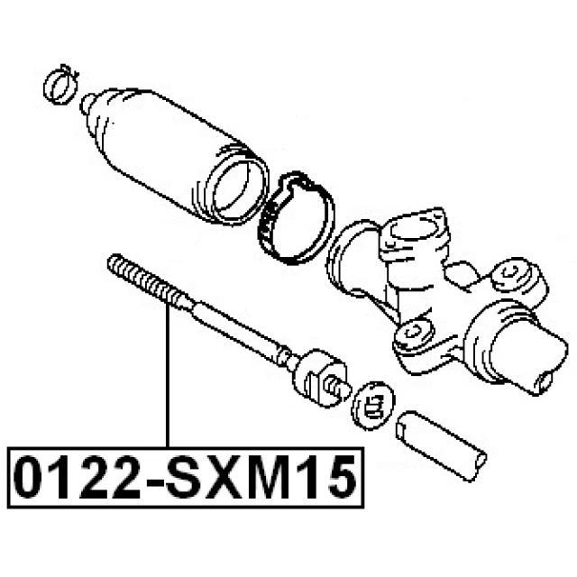 0122-SXM15 FEBEST Осевой шарнир, рулевая тяга (фото 4)