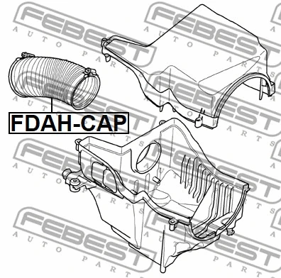 FDAH-CAP FEBEST Шланг, система подачи воздуха (фото 2)
