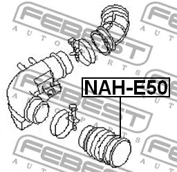NAH-E50 FEBEST Шланг, система подачи воздуха (фото 2)