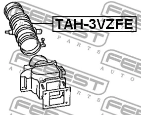 TAH-3VZFE FEBEST Шланг, система подачи воздуха (фото 2)