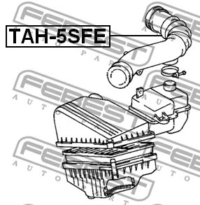 TAH-5SFE FEBEST Шланг, система подачи воздуха (фото 2)