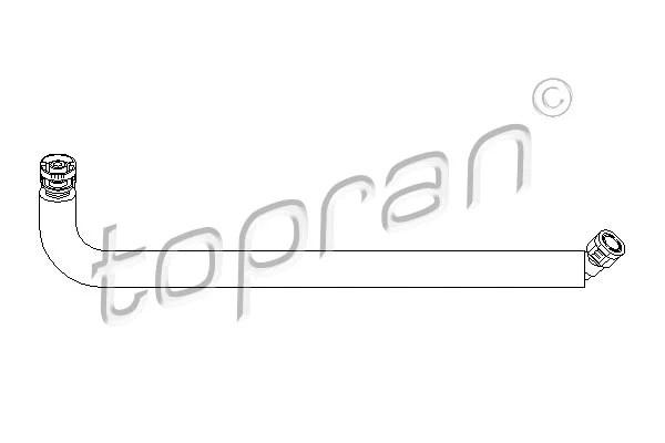 501 418 TOPRAN Шланг, воздухоотвод крышки головки цилиндра (фото 1)
