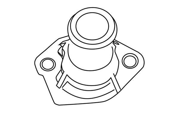 320277 WXQP Фланец охлаждающей жидкости (фото 1)