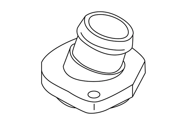 320311 WXQP Фланец охлаждающей жидкости (фото 1)