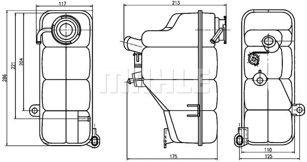 CRT 123 000S KNECHT/MAHLE Компенсационный бак, охлаждающая жидкость (фото 1)