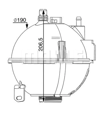 CRT 210 000S KNECHT/MAHLE Компенсационный бак, охлаждающая жидкость (фото 1)