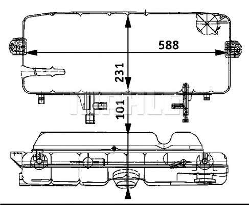 CRT 46 000S KNECHT/MAHLE Компенсационный бак, охлаждающая жидкость (фото 1)