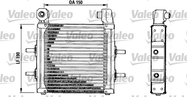 816750 VALEO масляный радиатор, двигательное масло (фото 1)