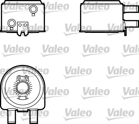 817704 VALEO масляный радиатор, двигательное масло (фото 1)