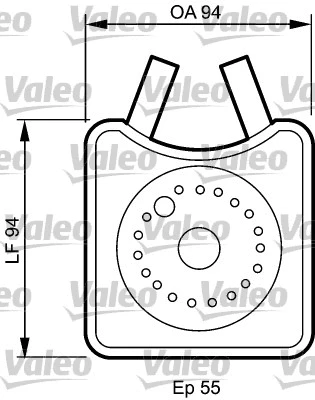 817943 VALEO масляный радиатор, двигательное масло (фото 1)