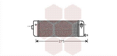 17003276 VAN WEZEL масляный радиатор, двигательное масло (фото 1)
