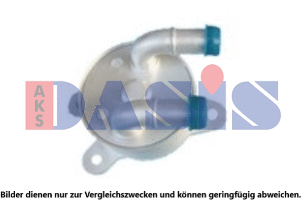 116002N AKS DASIS масляный радиатор, двигательное масло (фото 1)